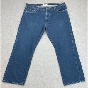 LL Bean‎ Jeans Mens 38 x 29 Blue Denim 100% Cotton Standard Fit Straight Leg